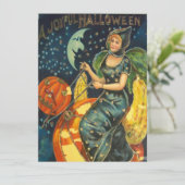 Vintages Halloween-Poster Einladung (Stehend Vorderseite)