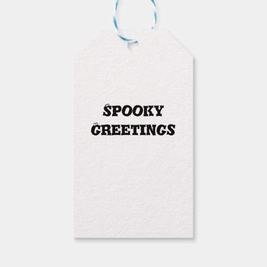 Vintages Halloween-Poster Geschenkanhänger (Rückseite)