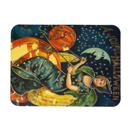 Vintages Halloween-Poster Magnet (Horizontal)