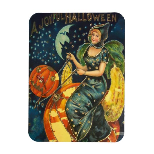 Vintages Halloween-Poster Magnet (Vertikal)