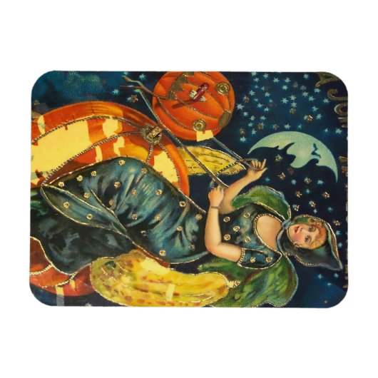 Vintages Halloween-Poster Magnet (Horizontal)