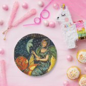 Vintages Halloween-Poster Pappteller (Party)