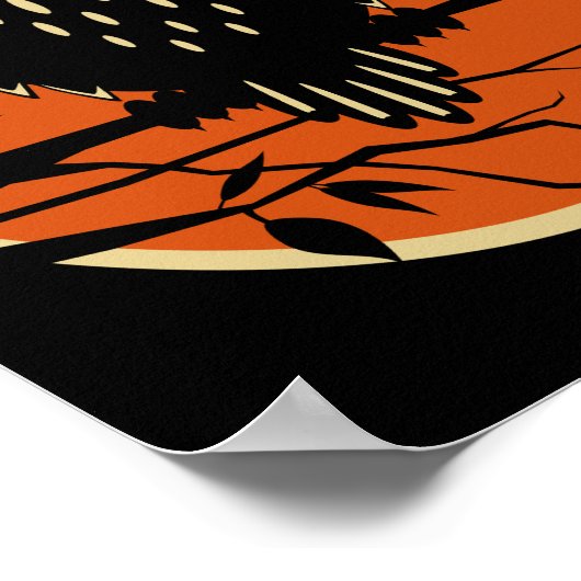 Vintages Halloween-Poster Poster (Ecke)