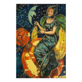Vintages Halloween-Poster Poster