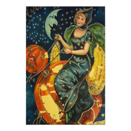 Vintages Halloween-Poster Poster (Vorderseite)