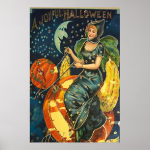Vintages Halloween-Poster Poster