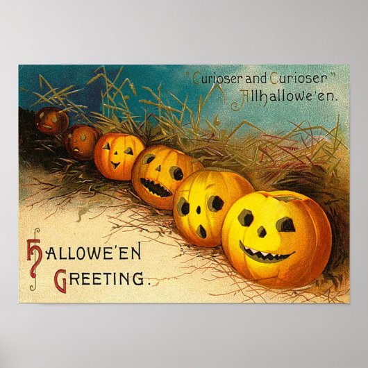 Vintages Halloween-Poster Poster (Vorne)