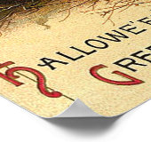 Vintages Halloween-Poster Poster (Ecke)