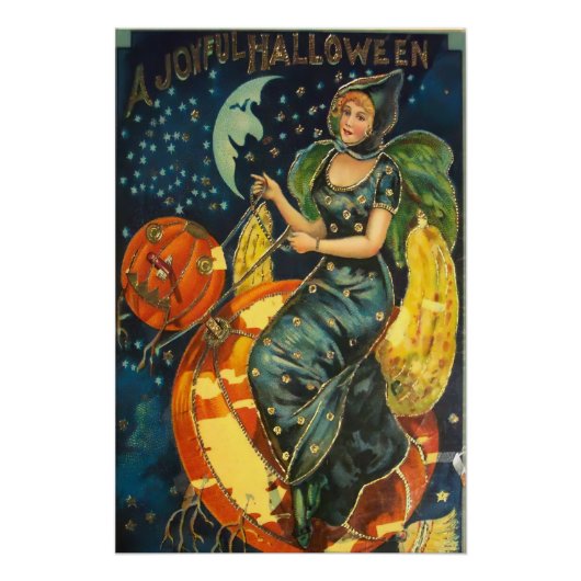 Vintages Halloween-Poster Poster (Vorderseite)