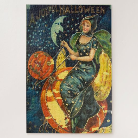 Vintages Halloween-Poster Puzzle (Vertikal)