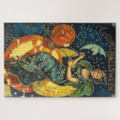 Vintages Halloween-Poster Puzzle (Horizontal)