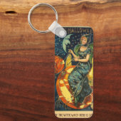 Vintages Halloween-Poster Schlüsselanhänger (Vorderseite)