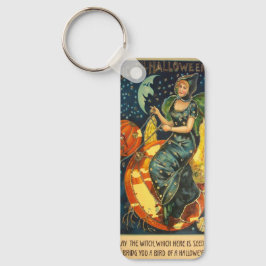 Vintages Halloween-Poster Schlüsselanhänger