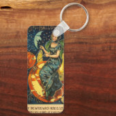 Vintages Halloween-Poster Schlüsselanhänger (Rückseite)