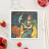 Vintages Halloween-Poster Serviette (Beispiel)