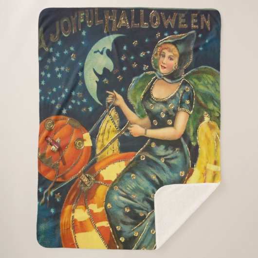 Vintages Halloween-Poster Sherpadecke (Vorderseite)