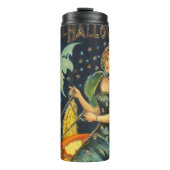 Vintages Halloween-Poster Thermosbecher (Vorderseite)
