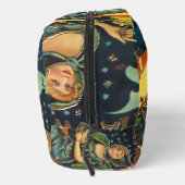 Vintages Halloween-Poster Waschbeutel (Rechts)