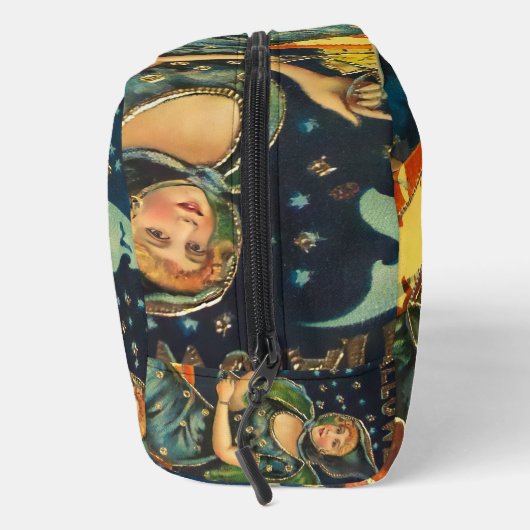 Vintages Halloween-Poster Waschbeutel (Rechts)