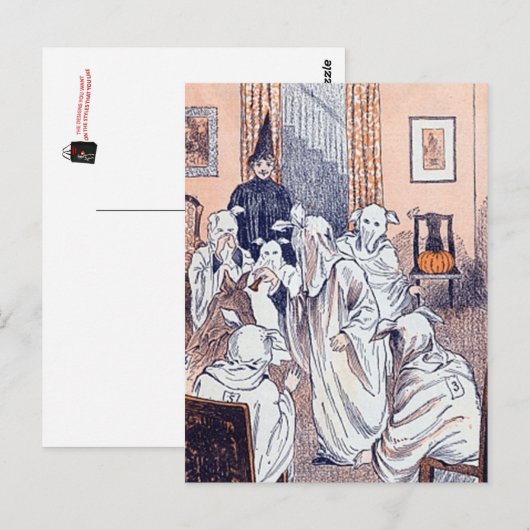 Vintages Halloween Postkarte (Vorne/Hinten)