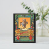 Vintages Halloween Postkarte (Stehend Vorderseite)