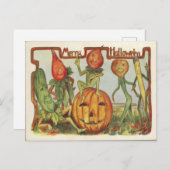 Vintages Halloween Postkarte (Vorne/Hinten)
