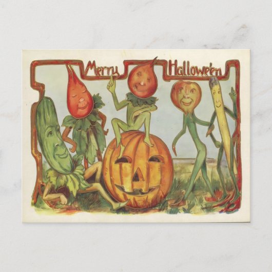 Vintages Halloween Postkarte (Vorderseite)