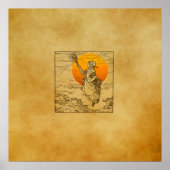 Vintages Halloween-Print, Poster (Vorne)