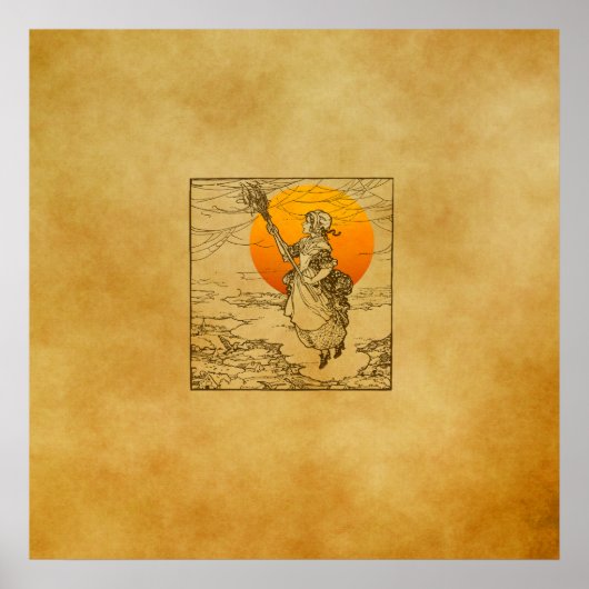 Vintages Halloween-Print, Poster (Vorne)