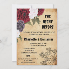 Vintages Halloween-Probe-Dinner Einladung