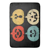 Vintages Halloween Pumpkin Funny Retro-Geschenk Badematte (Vorderseite Vertikal)