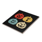 Vintages Halloween Pumpkin Funny Retro-Geschenk Fliese (Seite)