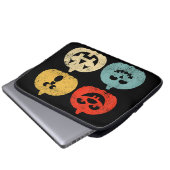 Vintages Halloween Pumpkin Funny Retro-Geschenk Laptopschutzhülle (Vorne Knopf)