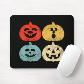 Vintages Halloween Pumpkin Funny Retro-Geschenk Mousepad (Mit Mouse)