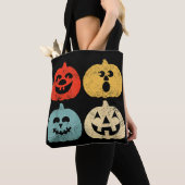 Vintages Halloween Pumpkin Funny Retro-Geschenk Tasche (Von Nahem)