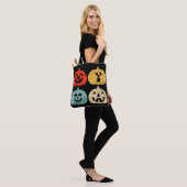 Vintages Halloween Pumpkin Funny Retro-Geschenk Tasche (Am Model)
