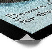 Vintages Halloween Pumpkin Hexenposter Poster (Ecke)