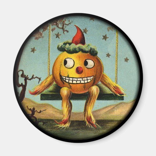 Vintages Halloween Pumpkin Magnet (Vorne)