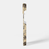 Vintages Halloween Pumpkin Vine-Muster iPhone Hülle (Linke Seite)