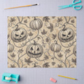 Vintages Halloween Pumpkin Vine-Muster Seidenpapier (Basteln)