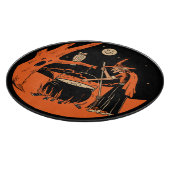 Vintages Halloween-Rotzenschneider Schneidebrett (Ecke)