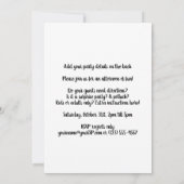 Vintages Halloween Scarecrow Ellen Clapsaddle Part Einladung (Rückseite)