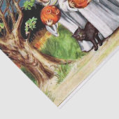 Vintages Halloween scherzt Partygewebe Seidenpapier (Ausschnitt)