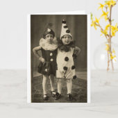 Vintages Halloween - schließen Sie sich meinen Karte (Gelbe Blume)