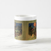 Vintages Halloween, schöne Tanzhexe Kaffeetasse (Mittel)