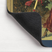 Vintages Halloween, schöne Tanzhexe Mousepad (Ecke)