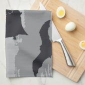 Vintages Halloween-Schwarze Fledermäuse Geschirrtuch (Viertel Falte)