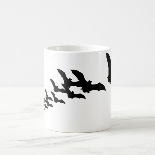 Vintages Halloween-Schwarze Fledermäuse Kaffeetasse (Mittel)