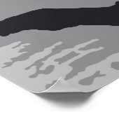 Vintages Halloween-Schwarze Fledermäuse Poster (Ecke)