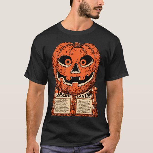 Vintages Halloween-Shirt der 20er-Kürbislaterne T-Shirt (Vorderseite)